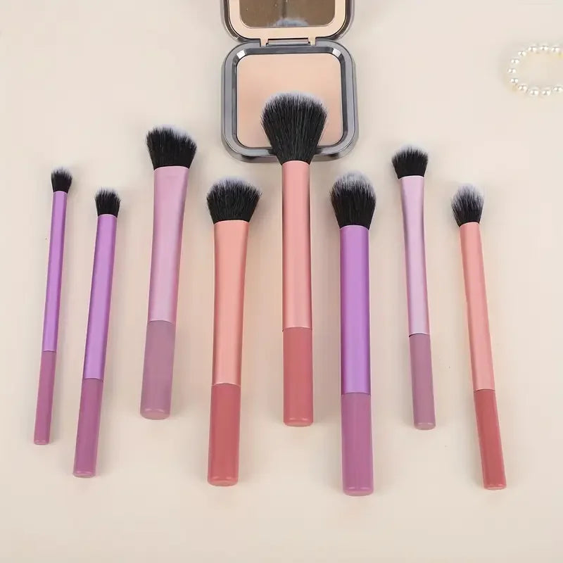 Set de Brochas de Maquillaje Profesional (8 piezas)