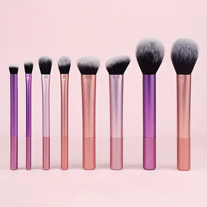 Set de Brochas de Maquillaje Profesional (8 piezas)
