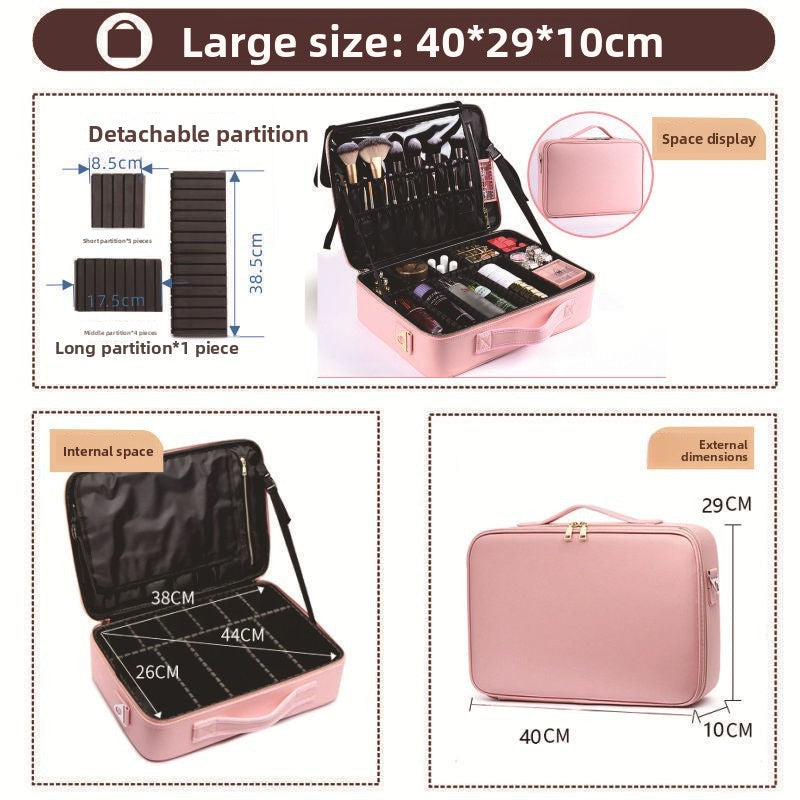 Portable makeup bag
